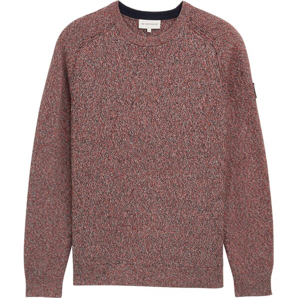 TOM TAILOR Sveter červená melírovaná 65474974