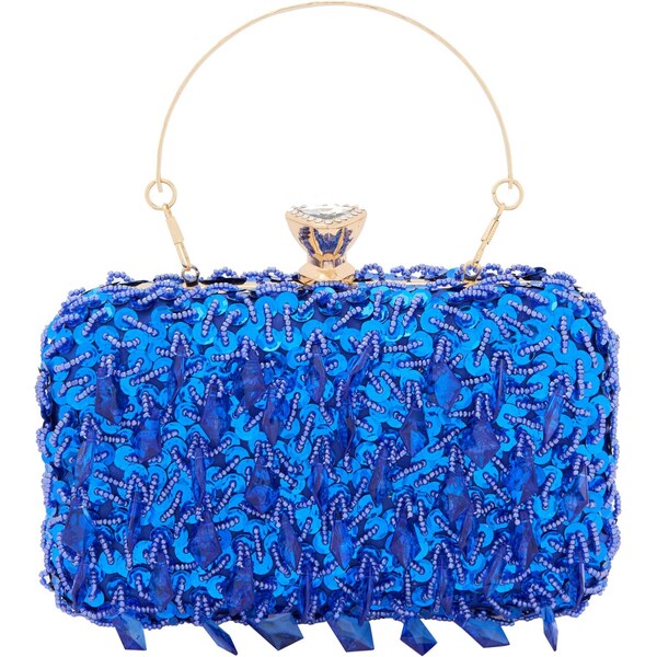 faina Listová kabelka modrá 66141378