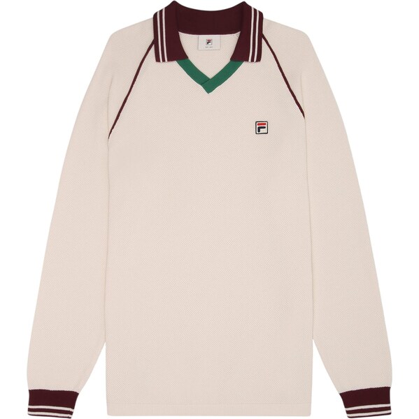 FILA Kardigán Molinazzo tmavozelená / tmavočervená / šedobiela 65365565