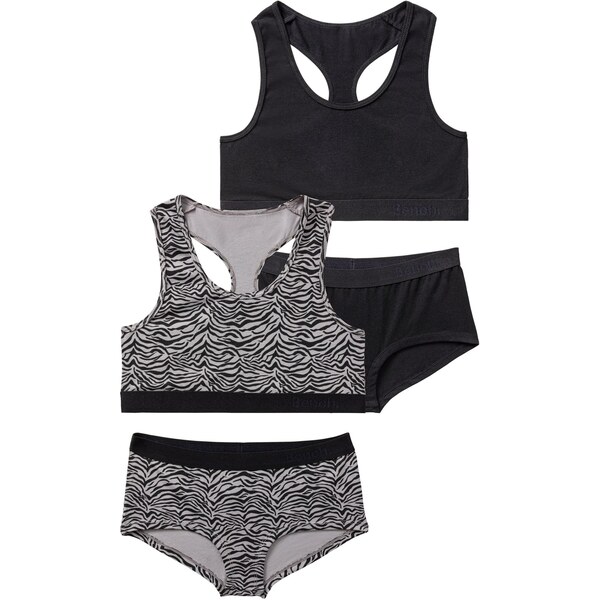 LASCANA Súpravy bielizne svetlosivá / čierna 65661845