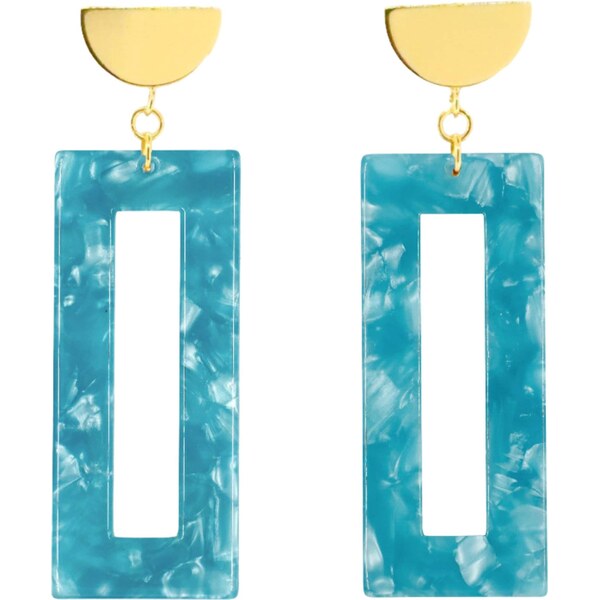 Fräulein Wunder Náušnice Ohrringe Akane modrá 65889996