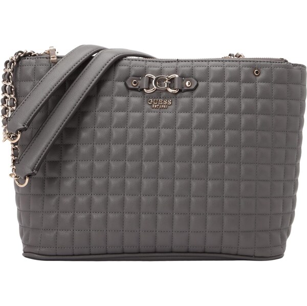 GUESS Kabelka na rameno NADIRA STATUS TOTE tmavosivá 65365779