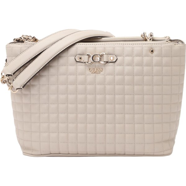 GUESS Kabelka na rameno NADIRA STATUS TOTE tmavošedá 65365780