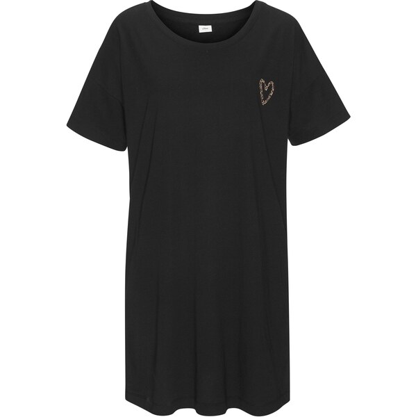 s.Oliver Nočná košieľka béžová / tmavohnedá / čierna 65655227