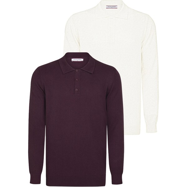 Felix Hardy Sveter vínovo červená / prírodná biela 65660265