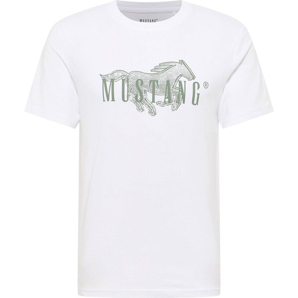 bonprix Tričko Mustang Austin z čistej bavlny, farba biela 65372600