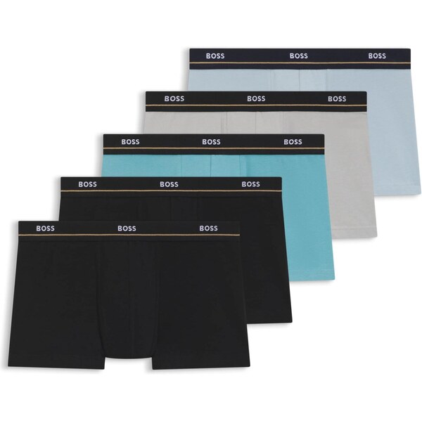 BOSS Boxerky tyrkysová / svetlosivá / čierna / biela 65373058