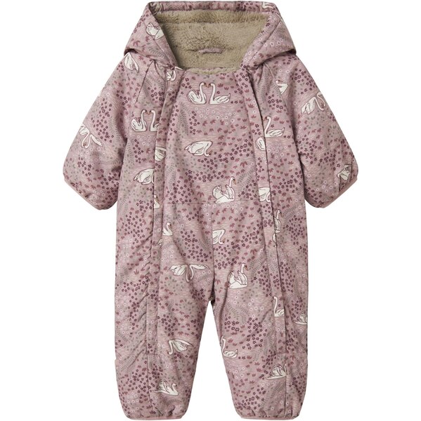 NAME IT Funkčný komplet NBFSNOW05 sivá / baklažánová / svetlofialová / 65373135