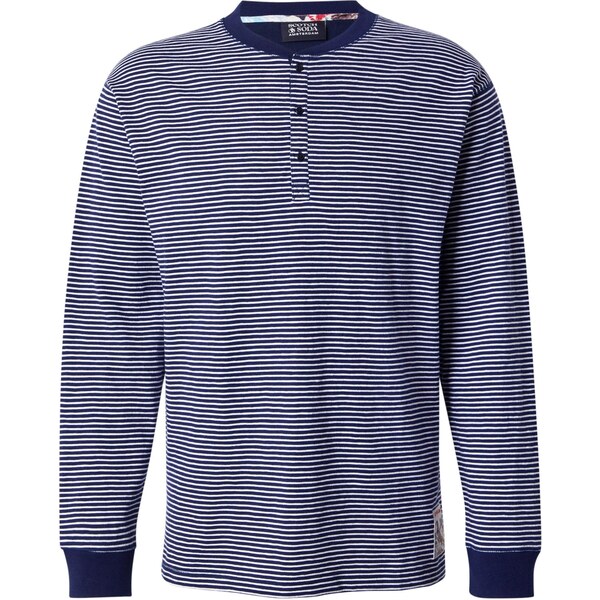 SCOTCH & SODA Tričko tmavomodrá / biela 65815964