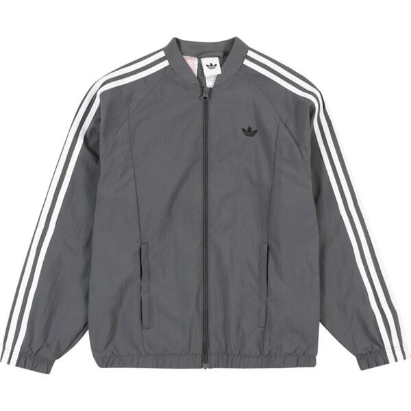 ADIDAS ORIGINALS Prechodná bunda čadičová / biela 65373181