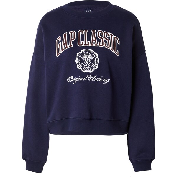 GAP Mikina námornícka modrá / tmavohnedá / biela 65774060
