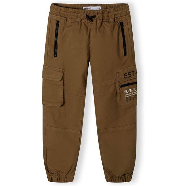 MINOTI Nohavice hnedá / čierna / biela 65694844