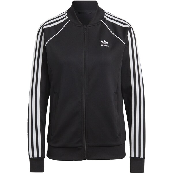 ADIDAS ORIGINALS Tepláková bunda Adicolor Classics čierna / biela 65376905