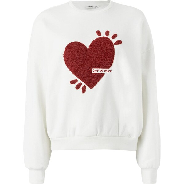 ONLY Mikina ONLTAMMIE červená / biela 65664204