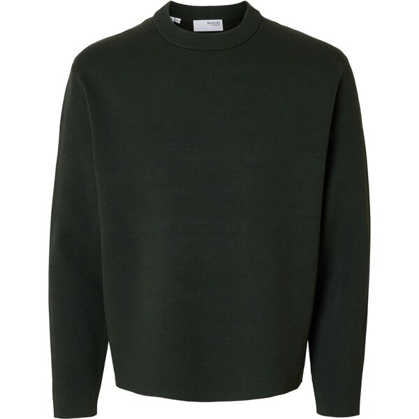 SELECTED Sveter SLHTELLER tmavozelená 66009135