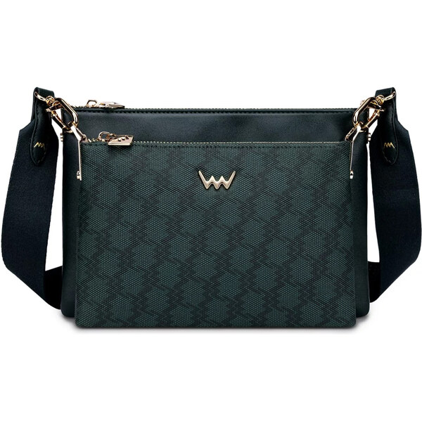 Dámska dvojitá kabelka Vuch Clasie MN Dark Green 65444016