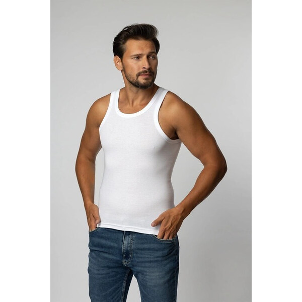 Biely pánsky nátelník na ramienkach Szata Tadeusz 34762451