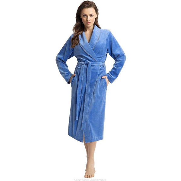 Dámsky velúrový župan Luna 371 M-2XL 49768593