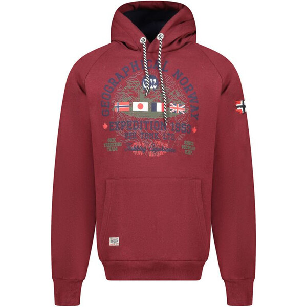 Pánska mikina Geographical Norway DB 100 M WZ3006H/GN-Burgundy 65552961