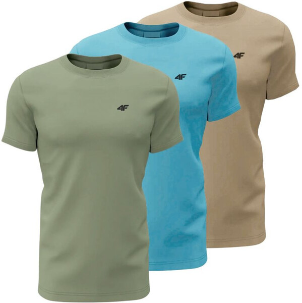 Tričko 4F M3094 3pak M 4FWSS25TTSHM3094 90S pánske 65553149