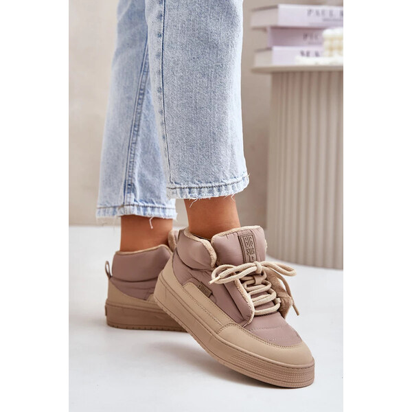 Big Star Shoes Zateplené dámske tenisky Big Star Beige 65448144