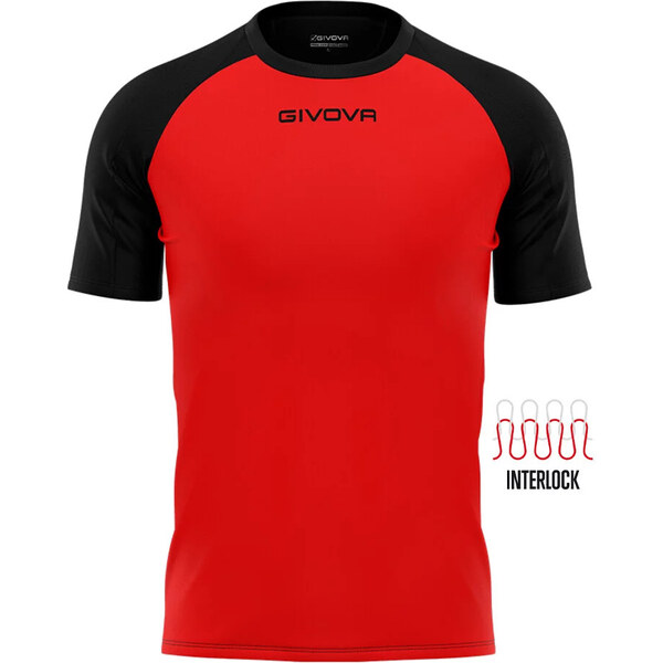 Pánske/chlapčenské športové tričko GIVOVA Capo červené 65448253