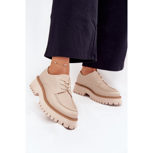 Big Star Shoes Półbuty Mokasyny Damskie Ze Sznurowaniem Big Star 66663499