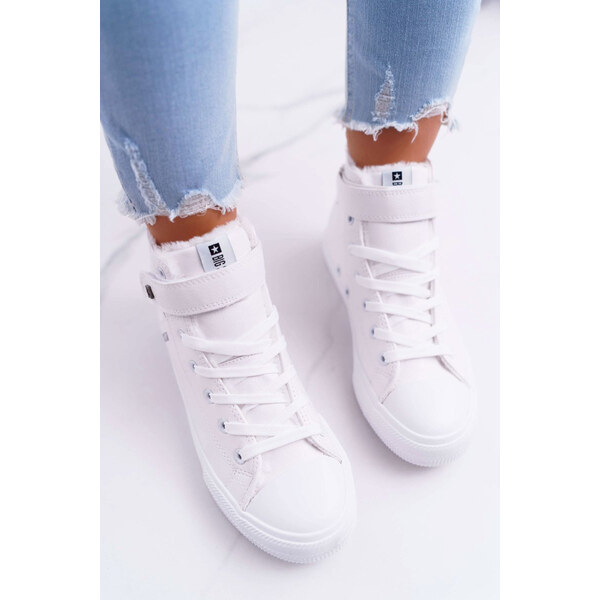 Big Star Shoes Dámske zateplené tenisky Big Star - biele 65448334