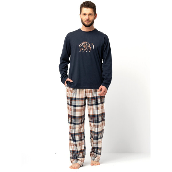 Pánske pyžamo Key MNS 444 B25 dĺžka/r M-2XL 65448788