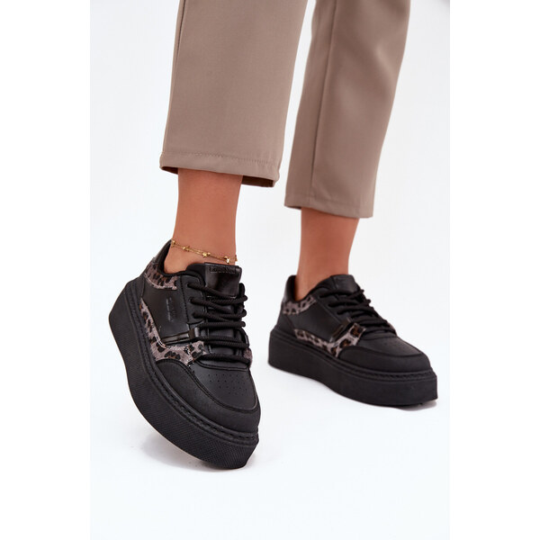 Big Star Shoes Damskie Sneakersy Na Platformie Big Star SS274358 66663640