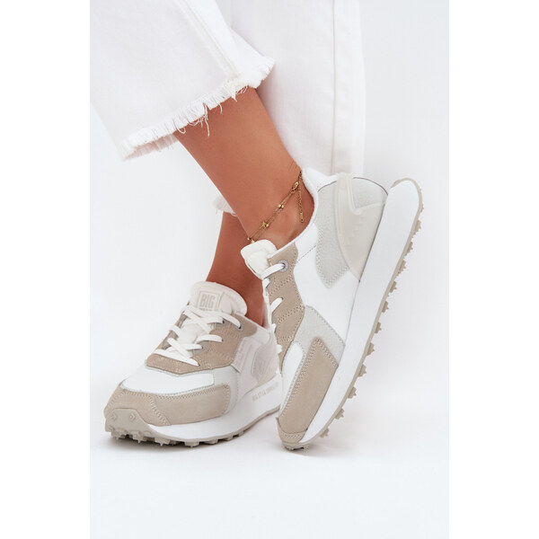 Big Star Shoes Skórzane Sneakersy Damskie Big Star OO274563 Hi-Poly 66663565