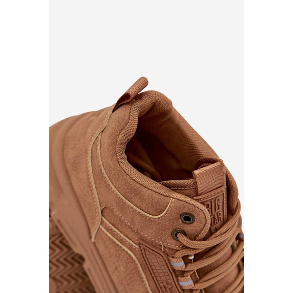 Big Star Shoes Pánske tenisky Big Star HI-POLY SYSTEM - svetlohnedé 65449016