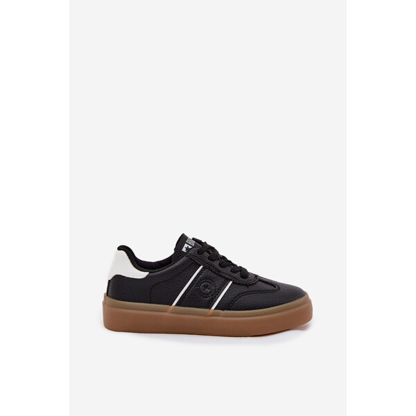 Big Star Shoes Sneakersy Dziecięce Big Star SS374025 Czarne 66663623