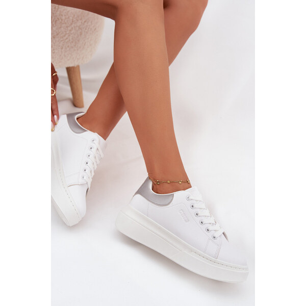 Big Star Shoes Dámske tenisky na platforme Big Star - biele a 65449140