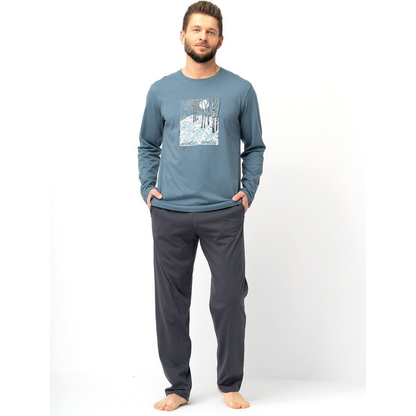 Pánske pyžamo Key MNS 627 B25 dĺžka/r M-2XL 65449190