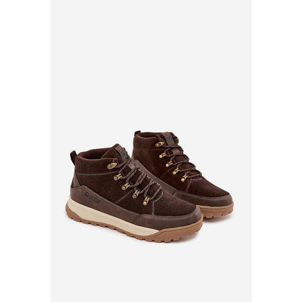 Big Star Shoes Pánske semišové trekové topánky Big Star - hnedé 65449705