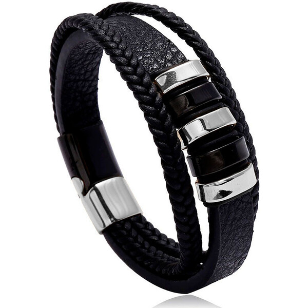 Impress Jewelry Pánsky viacradový náramok z chirurgickej ocele 65229517