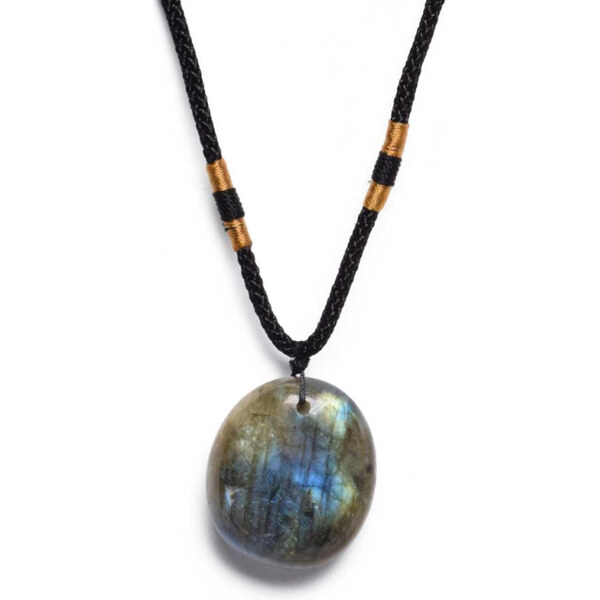 Lodestar Náhrdelník Labradorit na šnúrke 50-64 cm 65228731