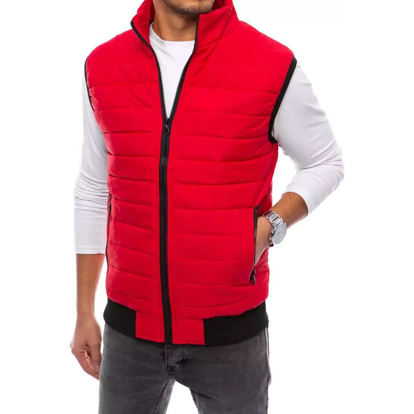 BASIC Červená prešívaná vesta TX4015 31185695