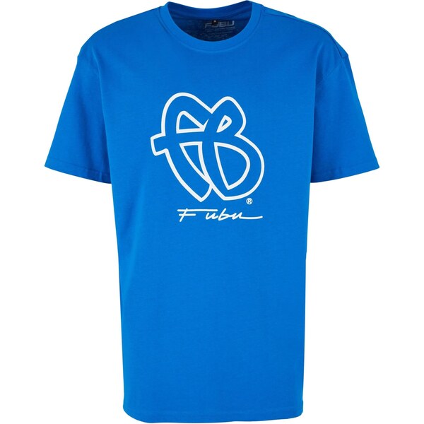 FUBU Tričko kobaltovomodrá / biela melírovaná 65868614