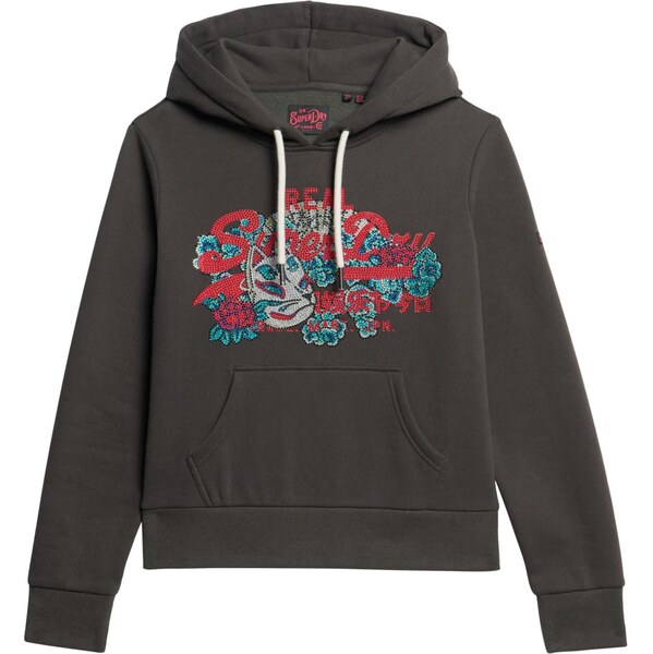 Superdry Mikina TOKYO čierny denim 65874155