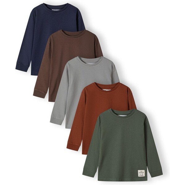 MINOTI Tričko tmavomodrá / tmavohnedá / sivá / kaki 65892697