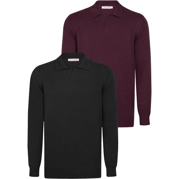 Felix Hardy Sveter vínovo červená / čierna 65660271