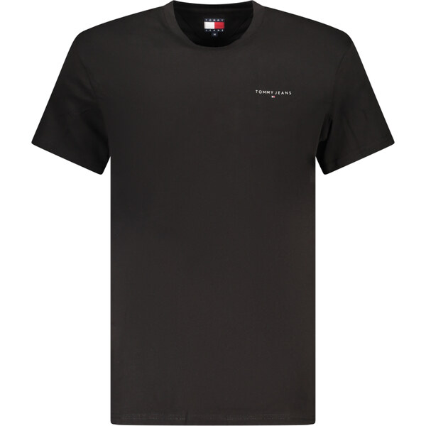 Tommy Hilfiger Jeans Čierne pánske tričko s krátkym rukávom 66816318