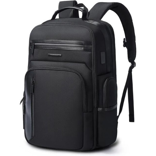 BANGE cestovný školský batoh s USB DENIZ Čierny 38L 65226752