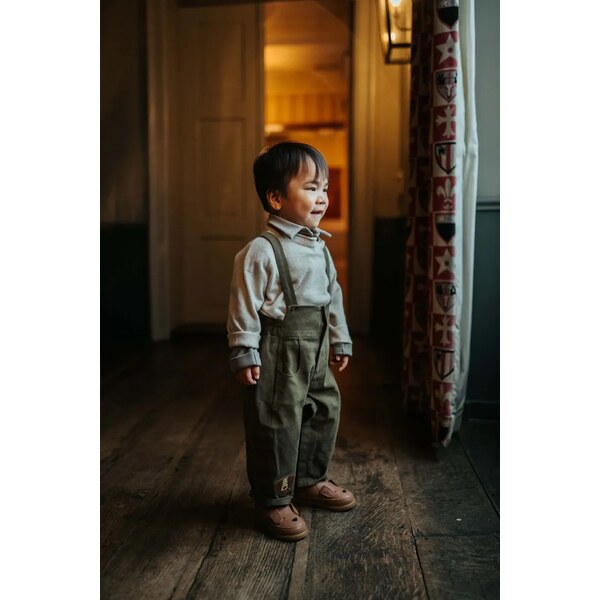 Detské nohavice na traky Donsje Lewes Overalls 65389892