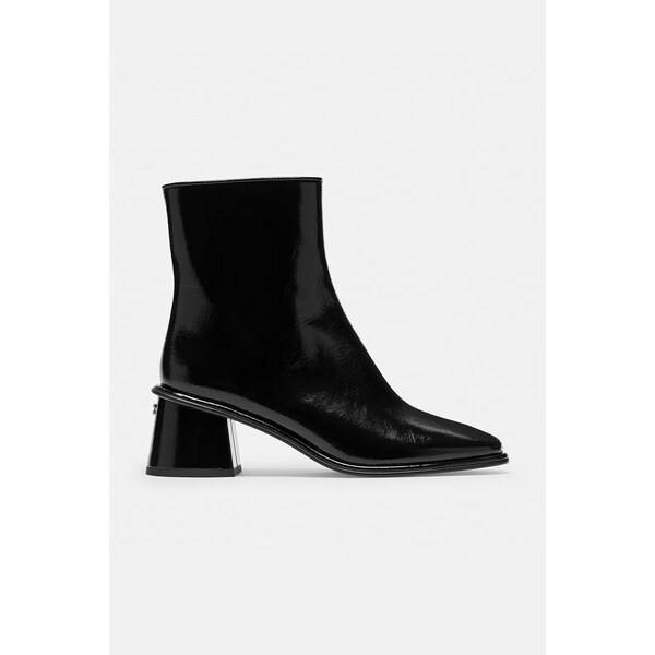 Kožené členkové topánky Coach Gigi Glazed 65390161