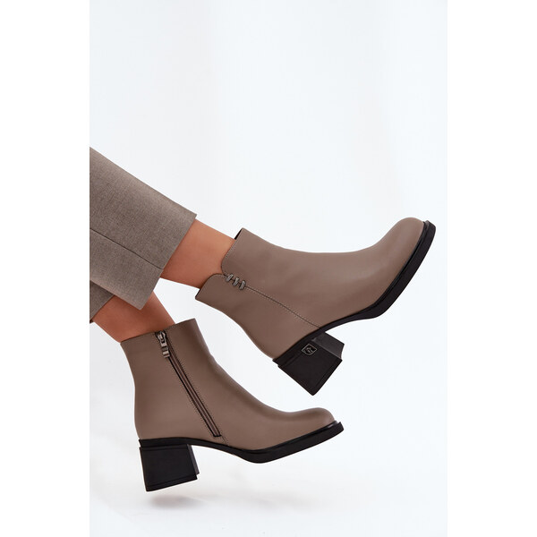 Kožené zateplené dámske členkové čižmy Vinceza 65389472