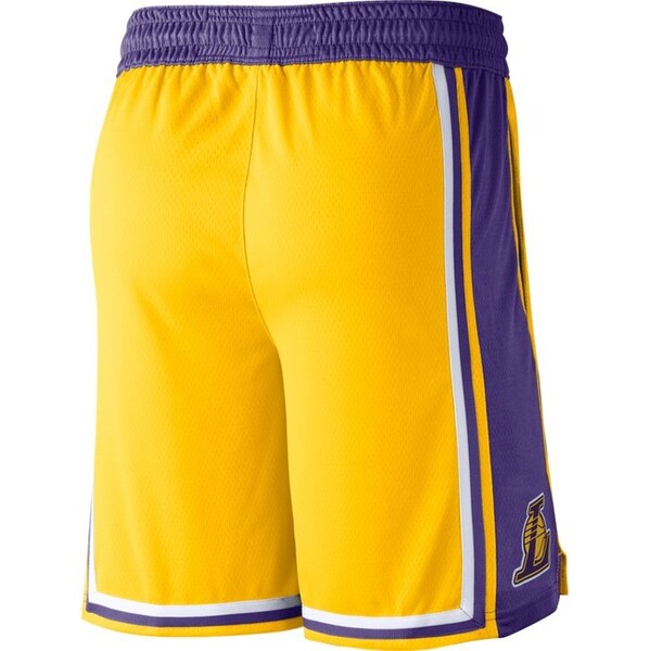 Nike LA Lakers Road Swingman Short - Pánske - Kraťasy Nike - Žlté - 66355633