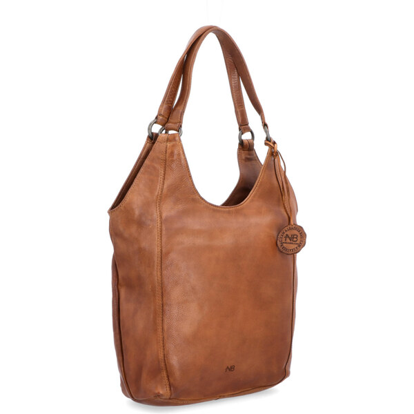 Kožená kabelka cez rameno Noelia Bolger koňaková NB 2044 KO 17715019